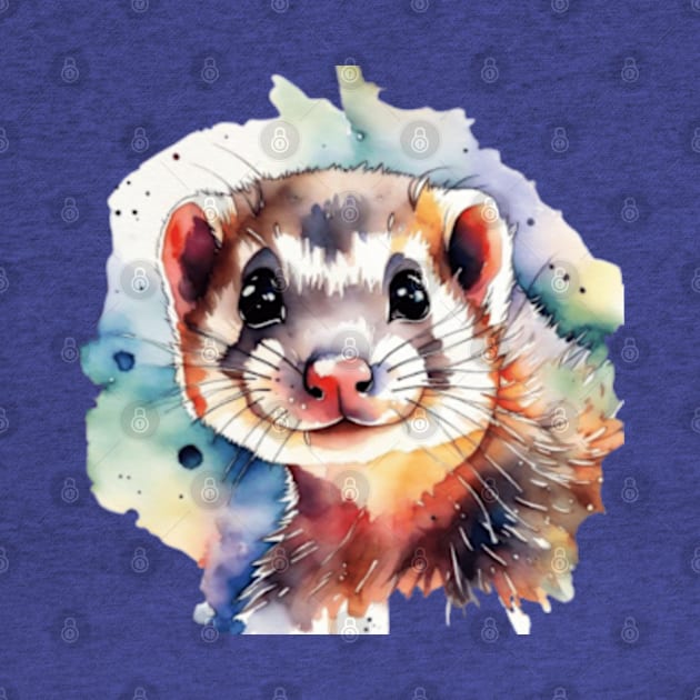 Cute ferret gift ideas, ferret tees by WeLoveAnimals